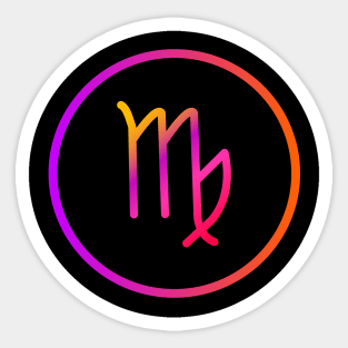 Virgo Zodiac Sticker